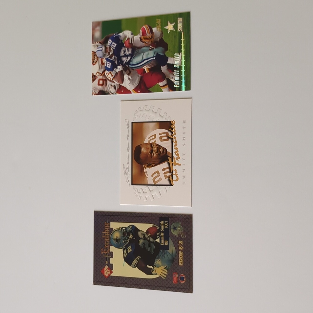 Emmitt Smith lot Stadium Club First Day Issue Score Excalibur Dallas Cowboys NFL